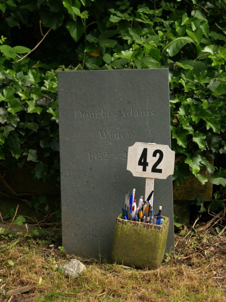 Douglas Adams' grave