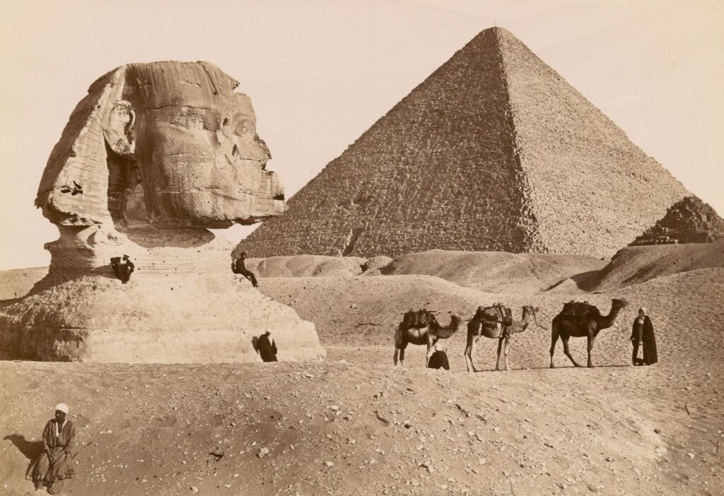 Photo of ancient Egyptian buildings